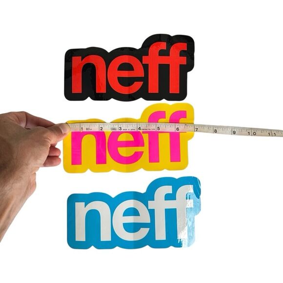 NEFF Headwear Skate Snowboard Stickers Lot Of 3 - Picture 2 of 4